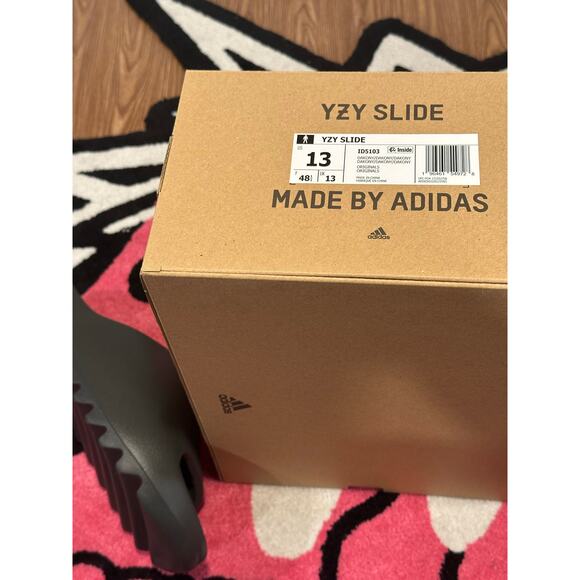 Adidas Yeezy Slide Dark Onyx - Size 13 - Brand New - Picture 8 of 8